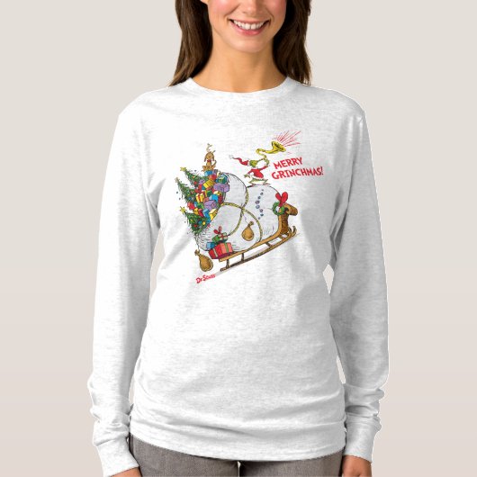 Klassieke Grinch | Vrolijke Grinchmas! T-shirt (Voorkant)