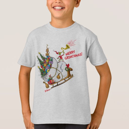Klassieke Grinch | Vrolijke Grinchmas! T-shirt (Voorkant)