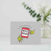 Klassieke Grinch | Werkt voor Who Hash Quote Briefkaart (Staand voorkant)