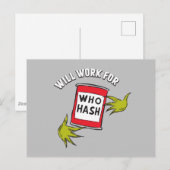 Klassieke Grinch | Werkt voor Who Hash Quote Briefkaart (Voorkant / Achterkant)
