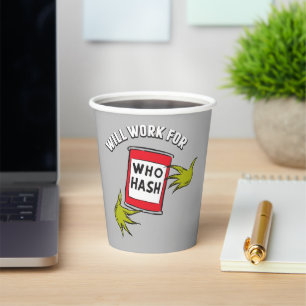 Klassieke Grinch   Werkt voor Who Hash Quote Papieren Bekers