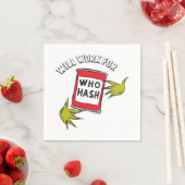 Klassieke Grinch | Werkt voor Who Hash Quote Servet (Insitu)