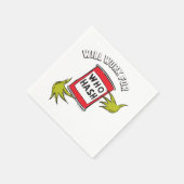 Klassieke Grinch | Werkt voor Who Hash Quote Servet (Hoek)