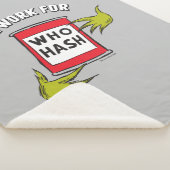 Klassieke Grinch | Werkt voor Who Hash Quote Sherpa Deken (3/4)