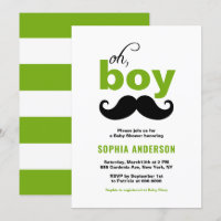 Klassieke Groen Het is een Baby shower van de Jong