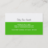 Klassieke groene auto, Mechanica Visitekaartje (Achterkant)