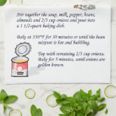 Klassieke groene bean Hotdish Theedoek (Gevouwen)