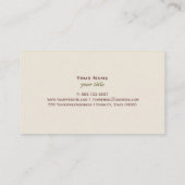 Klassieke groene bladeren visitekaartje (Achterkant)