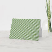 Klassieke Groene Bloemen Stripe Wedding Dank u Bedankkaart (Achterkant)