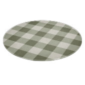 Klassieke groene boerderij gingham stijl snijplank (Hoek)