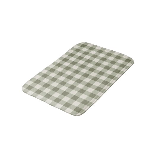 Klassieke Groene Boerderij Gingham Style Badmat (Gekanteld)