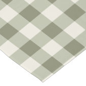 Klassieke Groene Boerderij Gingham Style Korte Tafelloper (Hoek)