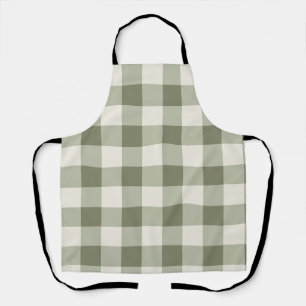 Klassieke Groene Boerderij Gingham Style Schort