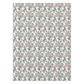 Klassieke groene en rode Holly Berries en Kerstmis Tafelkleed (Voorkant)