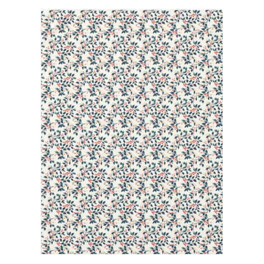 Klassieke groene en rode Holly Berries en Kerstmis Tafelkleed (Voorkant)