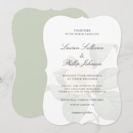 Klassieke groene en witte bloeding kaart