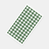 Klassieke groene en witte Gingham Check Servet (Hoek)