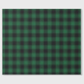 Klassieke groene en zwarte Buffalo Tartan Plaid Cadeaupapier (Vlak)