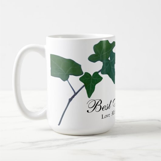 Klassieke Groene Engelse Ivy groene botanische Nan Koffiemok (Links)