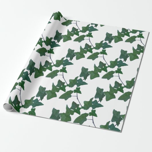 Klassieke groene Engelse klimop Cadeaupapier (Uitgerold)
