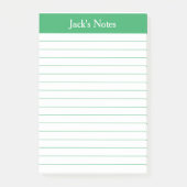 Klassieke Groene Gepersonaliseerde Post-it Nota's Post-it® Notes (Voorkant)