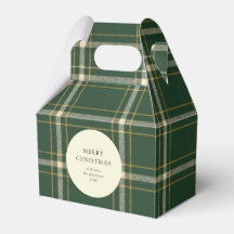 Klassieke groene geruite kerstkoek