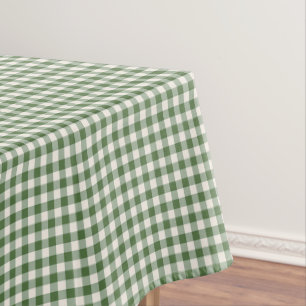Klassieke groene gingham kerst geruite plaid tafelkleed