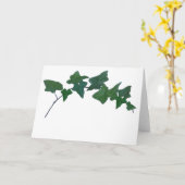Klassieke groene Ivy Kaart (Gele Bloem)