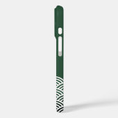 Klassieke groene Japanse golflengte met Jouw naam Case-Mate iPhone Case (Achterkant / Links)