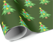 Klassieke Groene Kerstboom Winter Vakantie Gift Cadeaupapier (Rol Hoek)