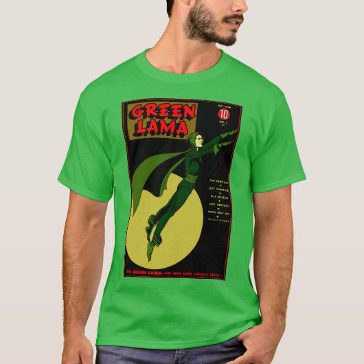 Klassieke Groene Lama T-shirt (Voorkant)