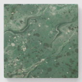 Klassieke groene marmer print onderzetter (Voorkant)