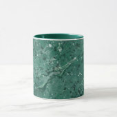 Klassieke groene marmeren koffiemok mok (Midden)