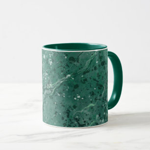 Klassieke groene marmeren koffiemok mok