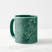 Klassieke groene marmeren koffiemok mok (Voorkant links)