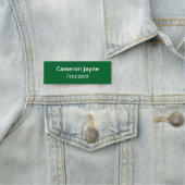 Klassieke Groene Naam Tag Magnetische Professionel (In situ)