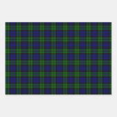 Klassieke Groene & Navy Blackwatch Tartan Plaid Inpakpapier Vel (Voorkant)