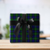 Klassieke Groene & Navy Blackwatch Tartan Plaid Inpakpapier Vel