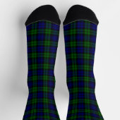 Klassieke Groene & Navy Blackwatch Tartan Plaid Sokken (Top)