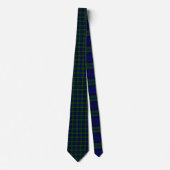 Klassieke Groene & Navy Blackwatch Tartan Plaid Stropdas (Voorkant)
