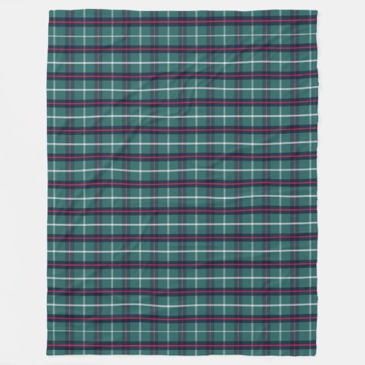 Klassieke Groene Plaid Fleece Deken (Voorkant)