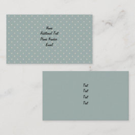 Klassieke Groene Polka Dot Visitekaartje