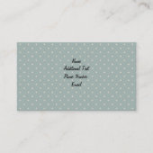 Klassieke Groene Polka Dot Visitekaartje (Voorkant)