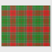 Klassieke Groene Rode Gingham Buffel Plaid Boerder Cadeaupapier (Vlak)