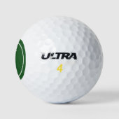 Klassieke groene ronde monogram initiaal golfballen (Logo)