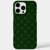 Klassieke groene stippen Aangepaste naam initials Case-Mate iPhone Case (Achterkant)