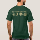 Klassieke groene T-shirt met recreatietherapie (Achterkant)