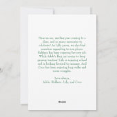 Klassieke Groene Vrolijke Kerstmis Verticaal 2 Fot Feestdagenkaart (Achterkant)