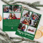 Klassieke Groene Vrolijke Kerstmis Verticale 8 Fot Feestdagenkaart<br><div class="desc">Vier het seizoen met deze unieke, klassieke groene Merry Christmas verticaal 8 foto vakantiekaart met een vleugje charme. Het minimalistische ontwerp toont een elegant groen en wit kleurenpalet, dat de gezellige sfeer van de winter oproept. De moderne en leuke aantrekkingskracht, gecombineerd met de traditionele formulering, creëer vormen een perfecte balans...</div>