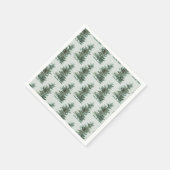 Klassieke Groene Waterverf Pijnboom Servet (Hoek)